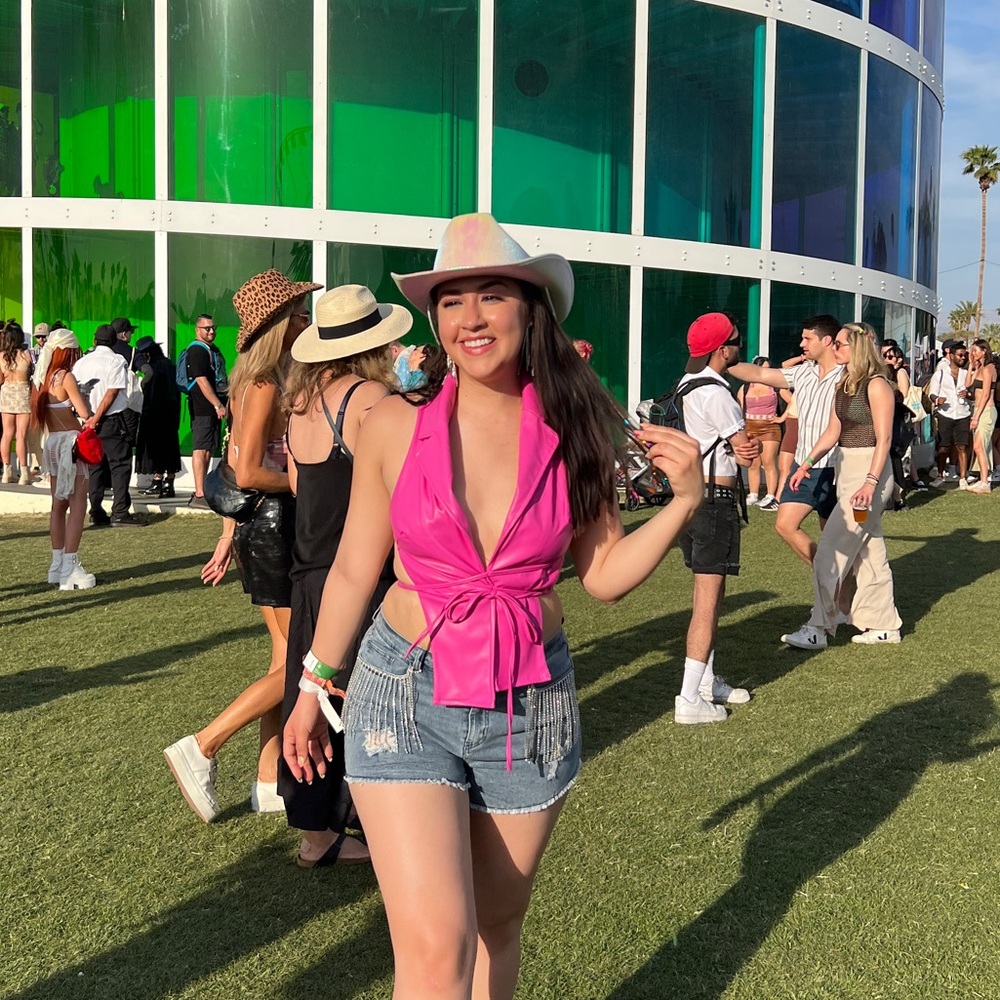 AKIRA Pink Halter Top